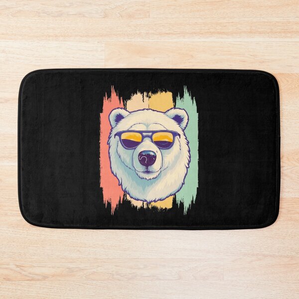Item preview, Artic Sea Polar Bear Retro Vintage designed and sold by AussieWonders.