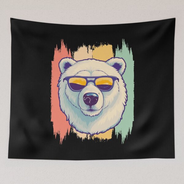 Item preview, Artic Sea Polar Bear Retro Vintage designed and sold by AussieWonders.