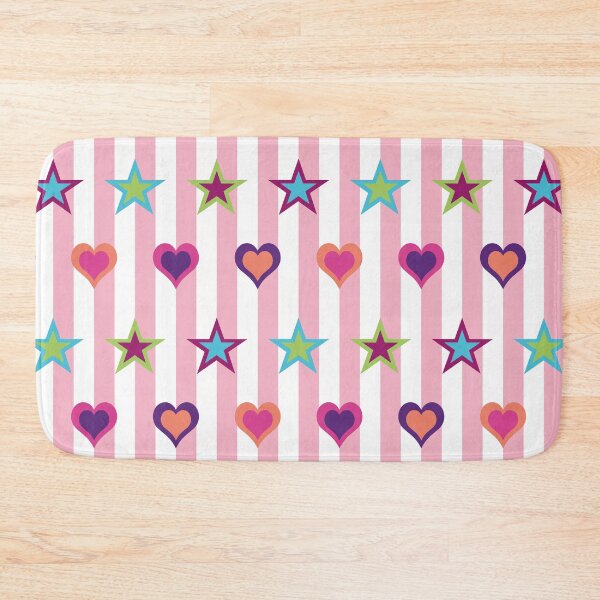 Item preview, Circus Stars and Hearts on Pink and White Stripes  designed and sold by scome.