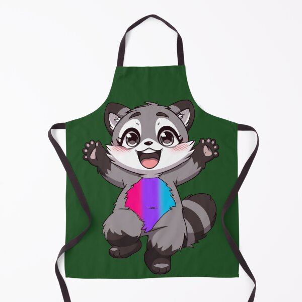 Item preview, Cute Raccoon with Androgynous Pride Flag Colored Tummy , Subtle Androgynous Design designed and sold by Travelslightly.