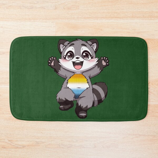 Item preview, Cute Raccoon with Aroce Pride Flag Colored Tummy , Subtle AroAce Design designed and sold by Travelslightly.