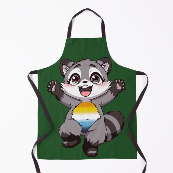 Item preview, Cute Raccoon with Aroce Pride Flag Colored Tummy , Subtle AroAce Design designed and sold by Travelslightly.