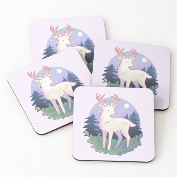 Item preview, White deer in a forest  designed and sold by Artofmayara.