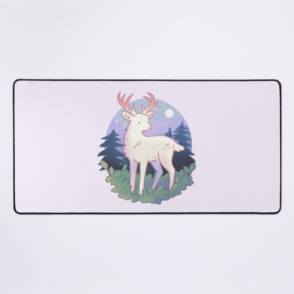 Item preview, White deer in a forest designed and sold by Artofmayara.