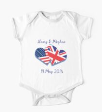 Harry & Meghan Wedding One Piece - Short Sleeve