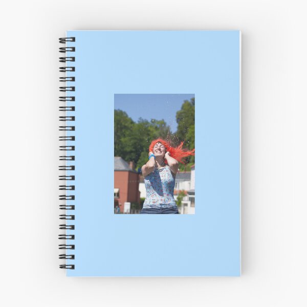 Item preview, Photograph of happy woman with red wig designed and sold by Carré Comme Orange.