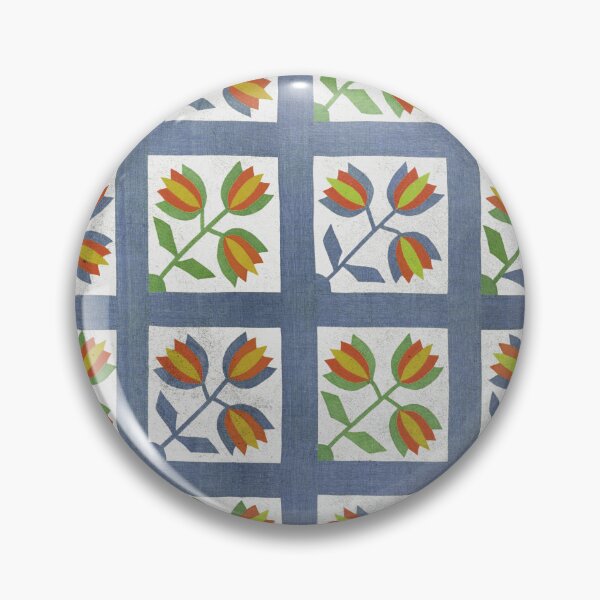 Item preview, Antique Tulip Quilt Textile Print | Cali Boho | Bossy Cat Home designed and sold by BossyCatHome.
