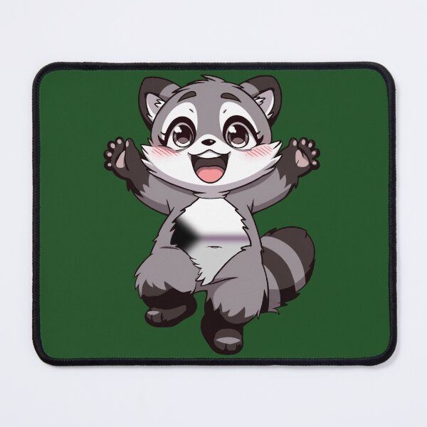 Item preview, Cute Raccoon with Demisexual Pride Flag Colored Tummy , Subtle Demi Design designed and sold by Travelslightly.