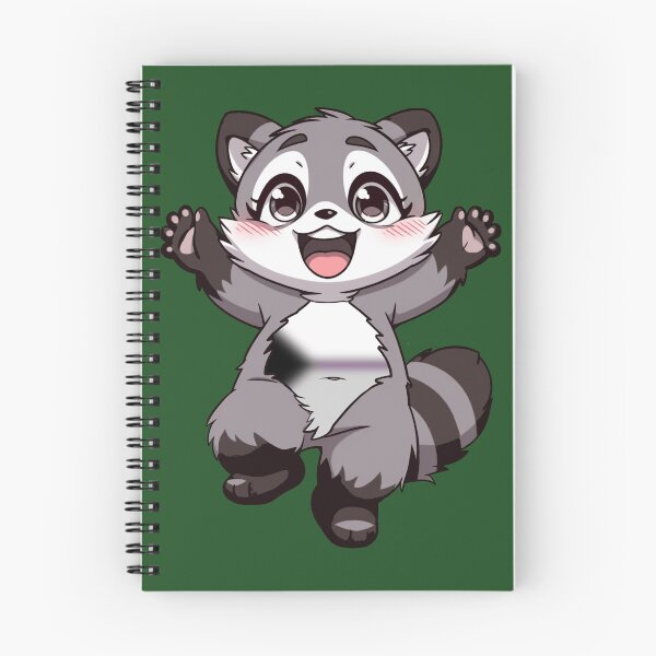 Item preview, Cute Raccoon with Demisexual Pride Flag Colored Tummy , Subtle Demi Design designed and sold by Travelslightly.
