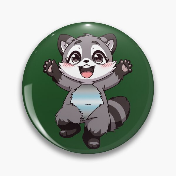 Item preview, Cute Raccoon with Demiboy Pride Flag Colored Tummy, Subtle Demi Design designed and sold by Travelslightly.
