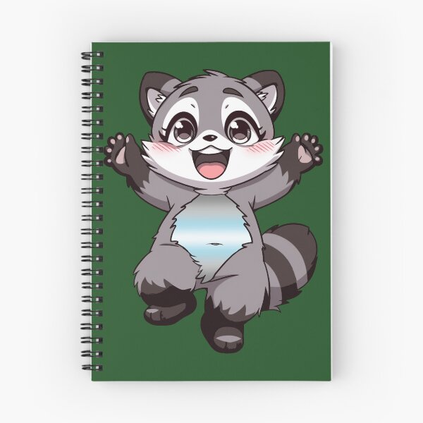 Item preview, Cute Raccoon with Demiboy Pride Flag Colored Tummy, Subtle Demi Design designed and sold by Travelslightly.