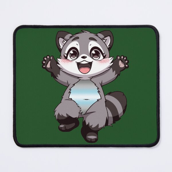 Item preview, Cute Raccoon with Demiboy Pride Flag Colored Tummy, Subtle Demi Design designed and sold by Travelslightly.