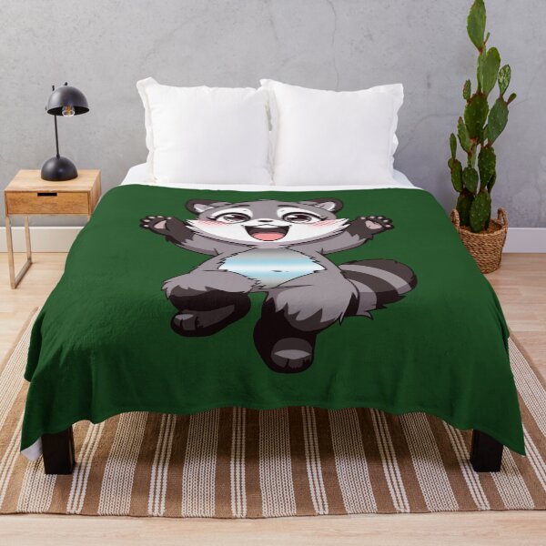 Item preview, Cute Raccoon with Demiboy Pride Flag Colored Tummy, Subtle Demi Design designed and sold by Travelslightly.