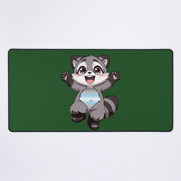Item preview, Cute Raccoon with Demiboy Pride Flag Colored Tummy, Subtle Demi Design designed and sold by Travelslightly.