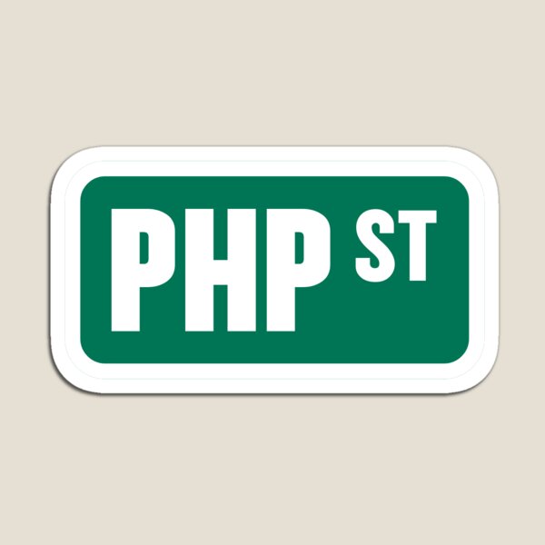 Item preview, PHP Street designed and sold by PatchMerch.