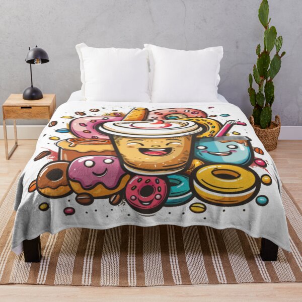 Item preview, Cartoon Coffee Break: Donut Delight designed and sold by PurpleMoss.