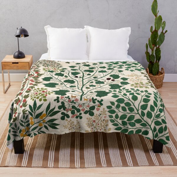 Item preview, Vintage Branches and Vines Quilt Textile Print | Cali-Boho | Bossy Cat Home designed and sold by BossyCatHome.
