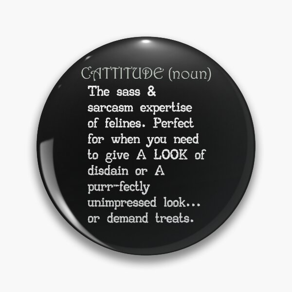 Item preview, Cattitude Attitude Definition Funny Sarcastic designed and sold by tamdevo1.