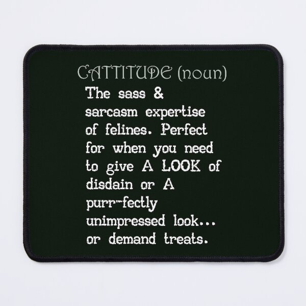 Item preview, Cattitude Attitude Definition Funny Sarcastic designed and sold by tamdevo1.