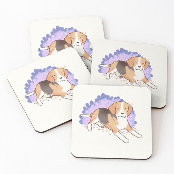 Item preview, beagle dog with plants  designed and sold by Artofmayara.