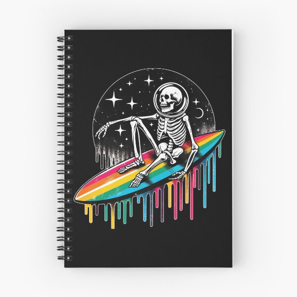 Item preview, Funny Skeleton Surfer Rainbow LGBT designed and sold by TomFrontierArt.