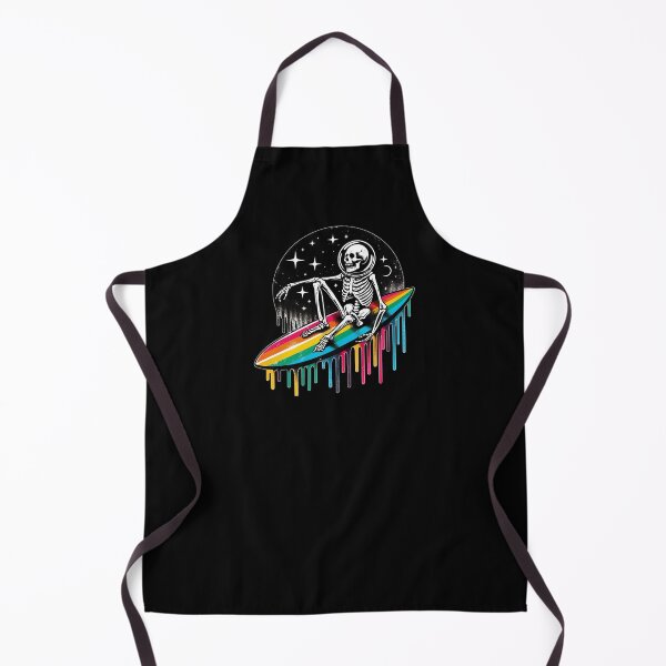 Item preview, Funny Skeleton Surfer Rainbow LGBT designed and sold by TomFrontierArt.