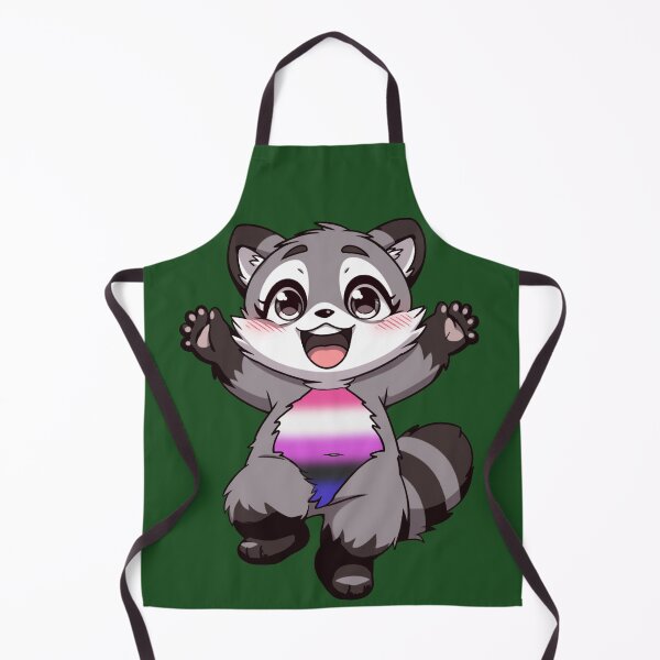 Item preview, Cute Raccoon with Genderfluid Pride Flag Colored Tummy, Subtle Genderfluid Design designed and sold by Travelslightly.