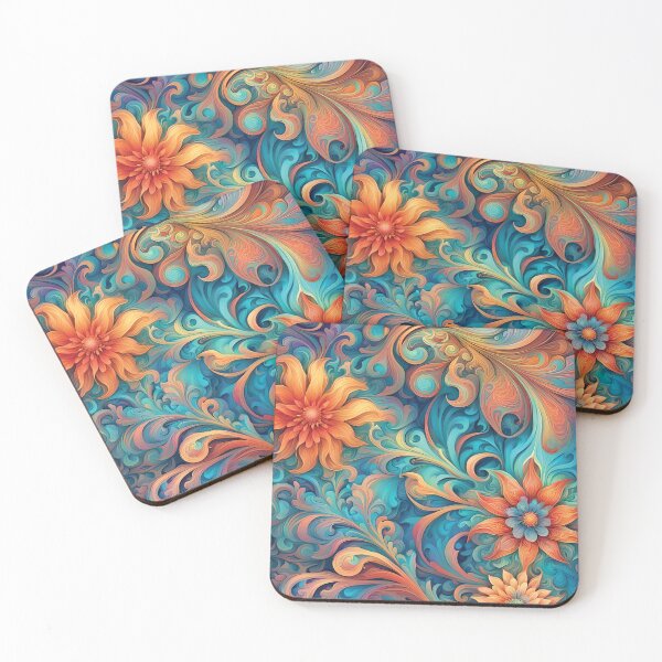 Item preview, Psychedelic Sun & Moon Flowers  designed and sold by Mayastar Designs.