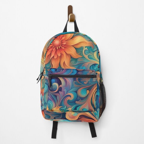 Item preview, Psychedelic Sun & Moon Flowers designed and sold by Mayastar Designs.