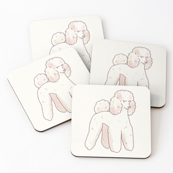 Item preview, White poodle art designed and sold by Artofmayara.