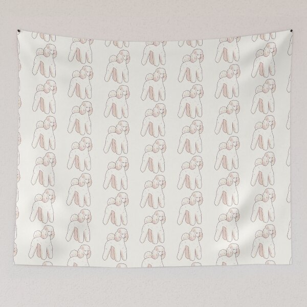 Item preview, White poodle art designed and sold by Artofmayara.