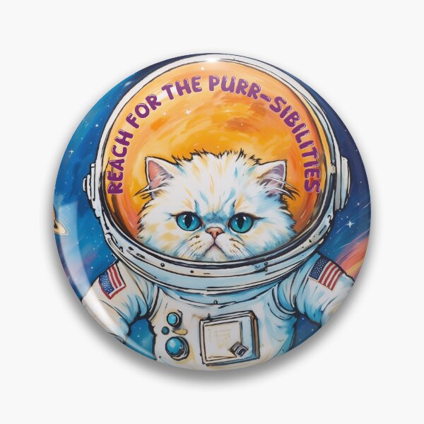 Item preview, Purr-stronaut in Space! designed and sold by purrfect pattern.