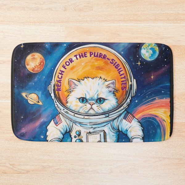 Item preview, Purr-stronaut in Space! designed and sold by purrfect pattern.