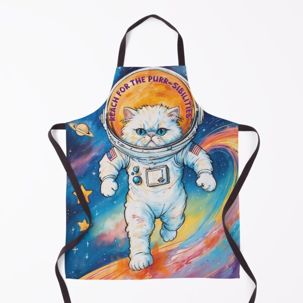 Item preview, Purr-stronaut in Space! designed and sold by purrfect pattern.