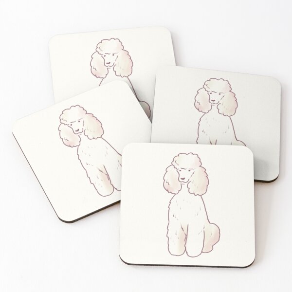 Item preview, White poodle dog designed and sold by Artofmayara.