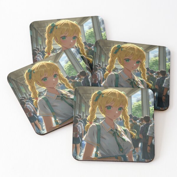 Item preview, Schoolgirl Surprised in Sunlit Crowd designed and sold by palmyst.