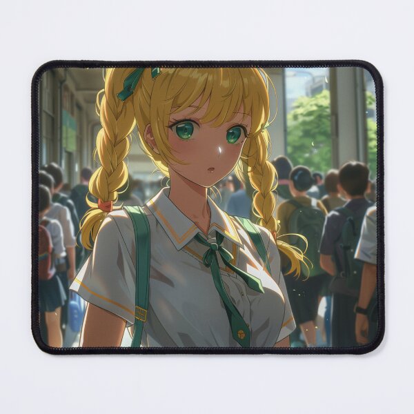 Item preview, Schoolgirl Surprised in Sunlit Crowd designed and sold by palmyst.