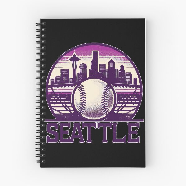 Item preview, Retro Vintage Purple Seattle City Baseball designed and sold by TomFrontierArt.