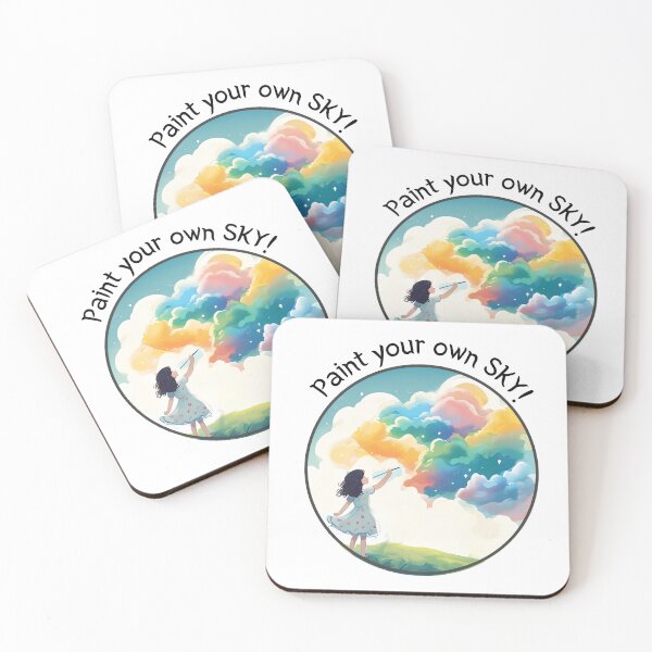 Item preview, Girl painting her own Sky designed and sold by Serene Madcap.