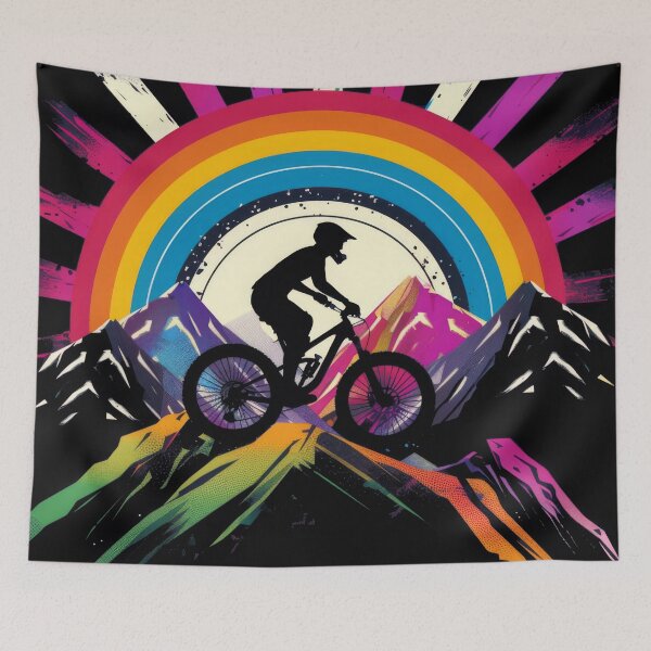 Item preview, mountain bikers - MTB designed and sold by FlowersColorful.