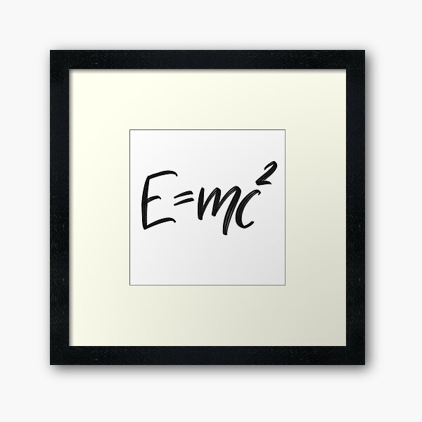 Item preview, The famous formula of Einstein E=mc2 challigraphy. Formula expressing the equivalence of mass and energy. designed and sold by VadimFromm.