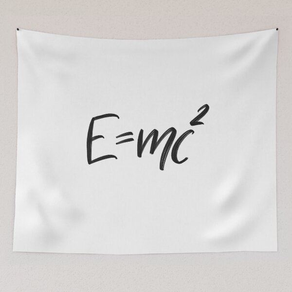 Item preview, The famous formula of Einstein E=mc2 challigraphy. Formula expressing the equivalence of mass and energy. designed and sold by VadimFromm.