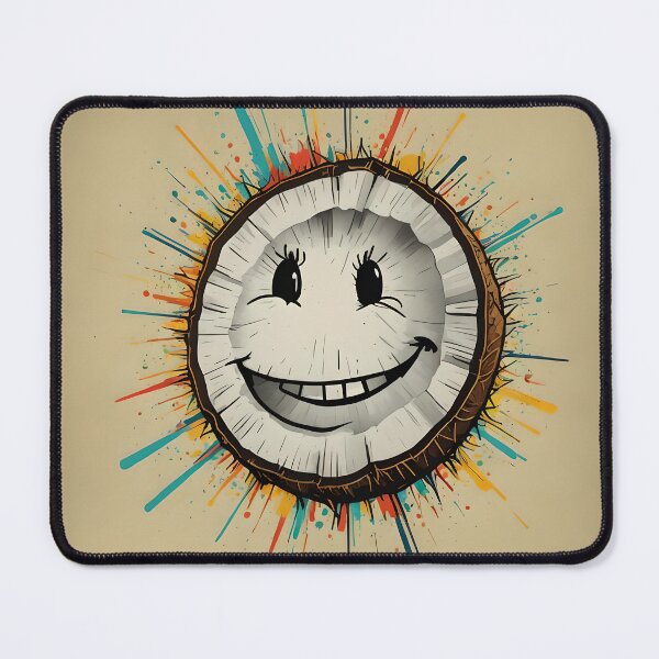 Item preview, A comical smiling coconut designed and sold by EdwardBratton.