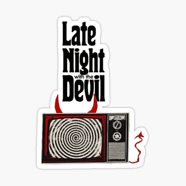 Artikel-Vorschau von Nacht mit dem Teufel: Eine grafische Hommage an David Dastmalchians Thriller, designt und verkauft von ironpalette.