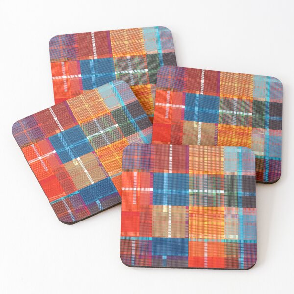 Item preview, Tartan fabric pattern colorful designed and sold by FleurDesign.