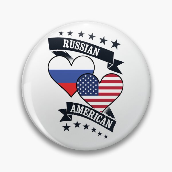 Artikelvorschau, Russian American Heart Flags Russia America entworfen und verkauft von ReallyAwesome.