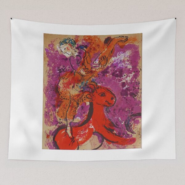 Item preview, marc chagall on red horse designed and sold by funnyshop222.