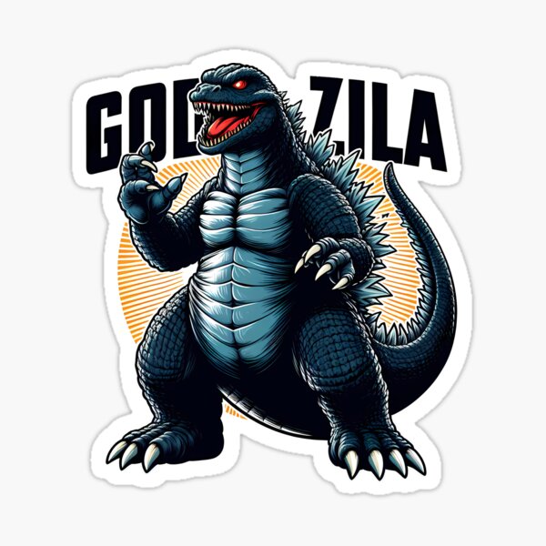 Vista previa del artículo con la obra «arte de godzilla», diseñado y vendido por BombShop36.