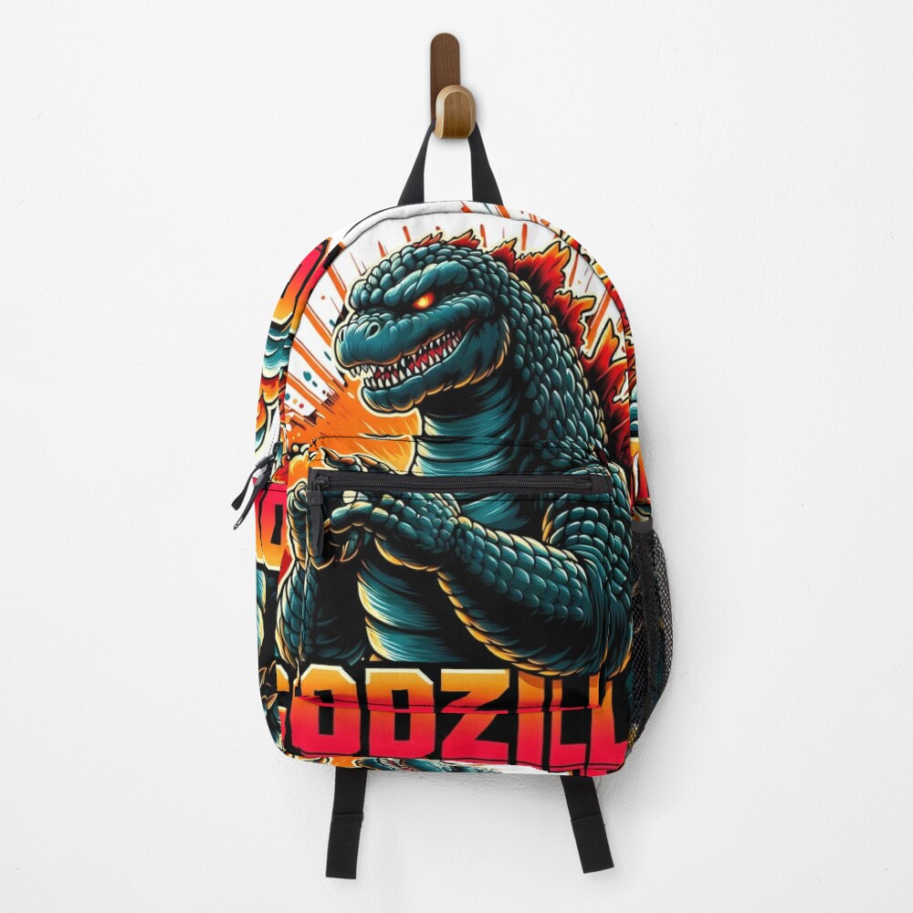 Godzilla fashion school backpack