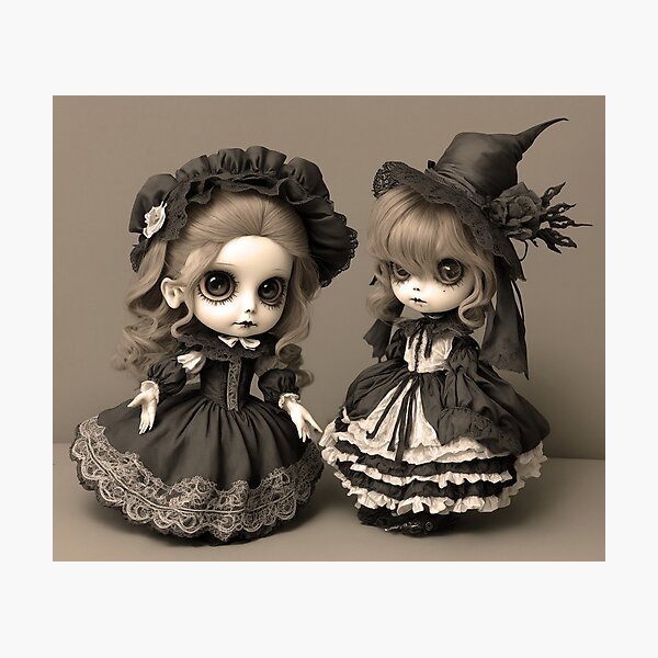 Cute Gothic Dolls Photographic Prints for Sale Redbubble